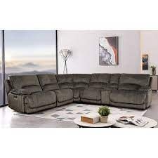 1325813  Redding 6-piece Fabric Power Reclining Sectional with Power Headrest