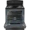 JB256DM3BB GE 30-in 4 Burners 5-cu ft Self-Cleaning Freestanding Electric Range (Black)