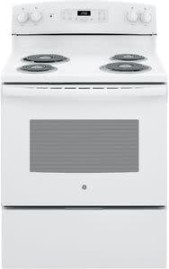 JB256DMWW  30 in. 5.0 cu. ft. Electric Range with Self-Cleaning Oven in. White