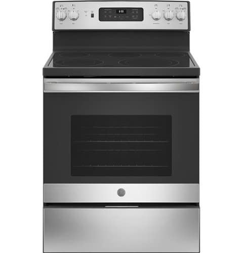 JB655YKFS 30 in. 5.3 cu. ft. Electric Range with Self-Cleaning Convection Oven in Fingerprint Resistant Stainless Steel