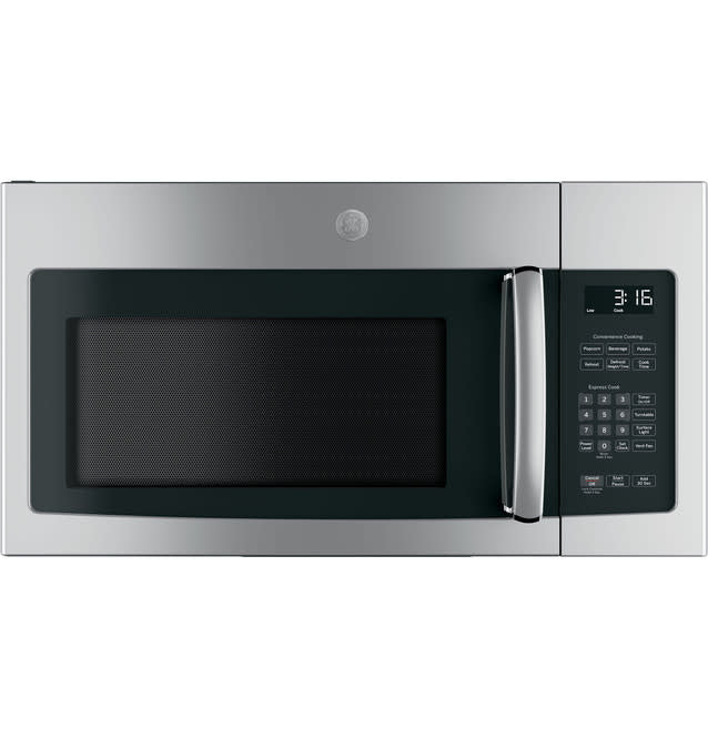 JNM3163RJSS GE® 1.6 Cu. Ft. Over-the-Range Microwave Oven with Recirculating Venting