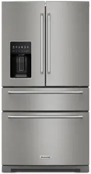 KRMF536RPS 26.2 cu. ft. Standard Depth French Door Refrigerator in Fingerprint Resistant Stainless Steel with Platinum Interior