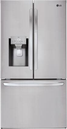 LRFS28XBS 28 cu. ft. 3 Door French Door Refrigerator with Ice and Water with Single Ice in Stainless Standard Depth