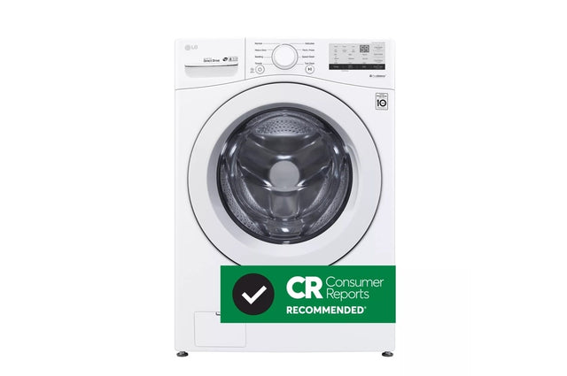 WM3400CW LG 4.5 cu. ft. Ultra Large Capacity Front Load Washer in White