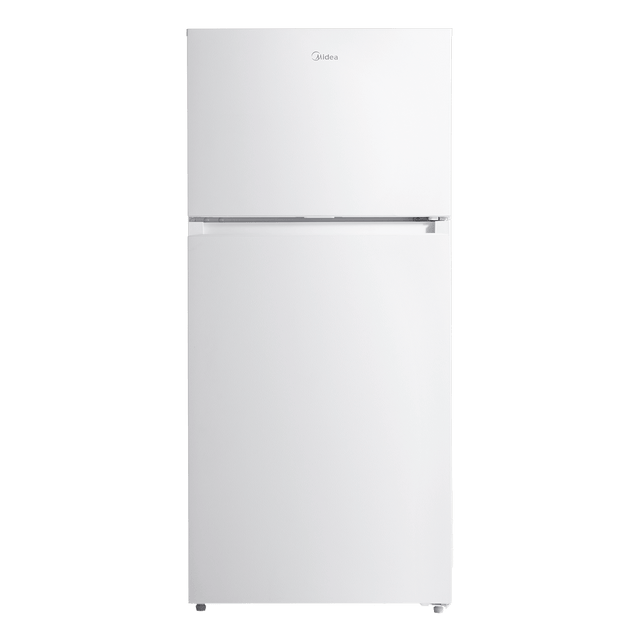 MRT14D2BWW Midea Fingerprint Resistant 14.2-cu ft Counter-depth Top-Freezer Refrigerator (White) Garage Ready ENERGY STAR