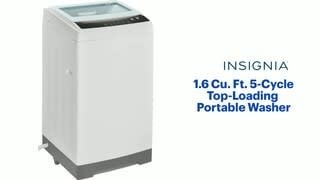 C.k NS-TWM16WH9 Insignia™ - 1.6 Cu. Ft. Top Load Portable Washer with Casters - White