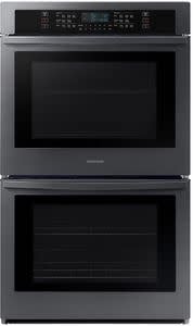 NV51T5511DG   30 in. 5.1/5.1 cu. ft. Wi-Fi Connected Double Electric Wall Oven in Black Stainless Steel