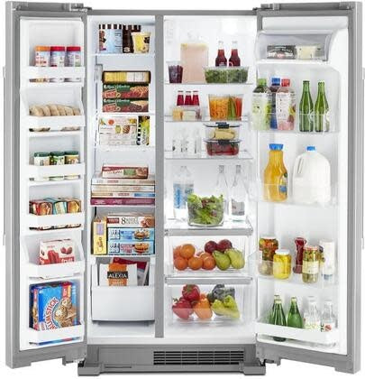 Maytag MSS25N4MKZ 36 in. 25 cu. ft. Side by Side Refrigerator in Fingerprint Resistant Stainless Steel