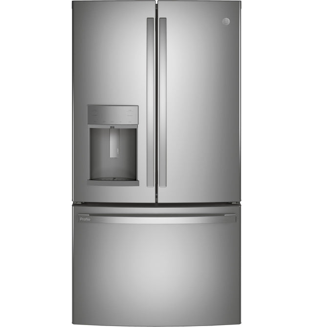 PYE22KYNFS Profile 22.1 cu. ft. French Door Refrigerator with Autofill in Fingerprint Resistant Stainless Steel, Counter Depth