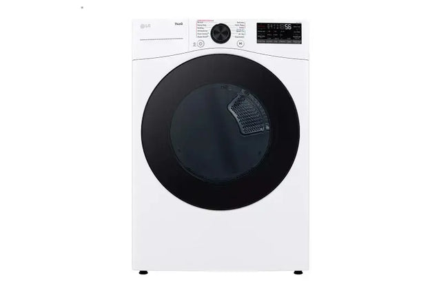 DLGX4081W  7.4 Cu. Ft. Vented SMART Stackable Gas Dryer in White with TurboSteam and Sensor Dry Technology