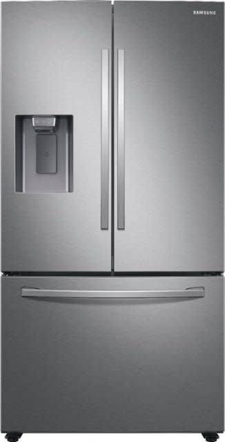 RF27T5241SR Samsung - 27 cu. ft. Large Capacity 3-Door French Door Refrigerator with External Water & Ice Dispenser - Stainless steel