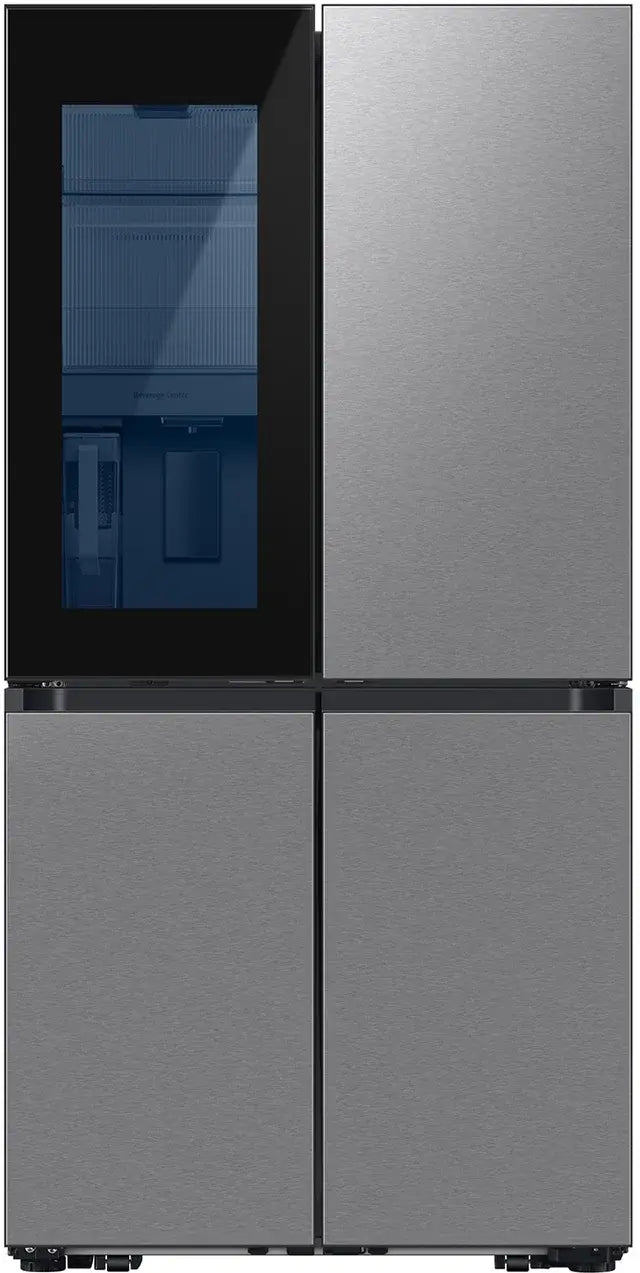 RF29DB9700QL-Samsung Bespoke 28.6-cu ft 4-Door Smart French Door Refrigerator with Dual Ice Maker and Water Dispenser and Door within Door (Stainless Steel) ENERGY STAR