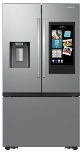 RF32CG5900SR Samsung 30 cu. ft. Mega Capacity 3-Door French Door Refrigerator with Family Hub in stainless steel