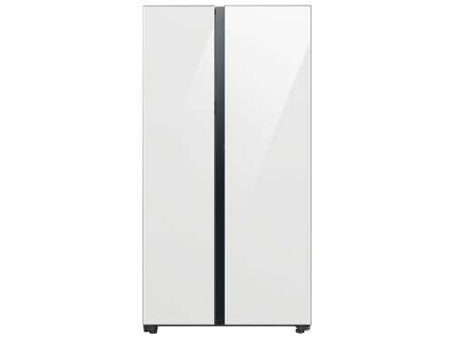 RS23CB760012 Bespoke 36 in. W 23 cu. ft. Side by Side Refrigerator with Beverage Center in White, Counter Depth