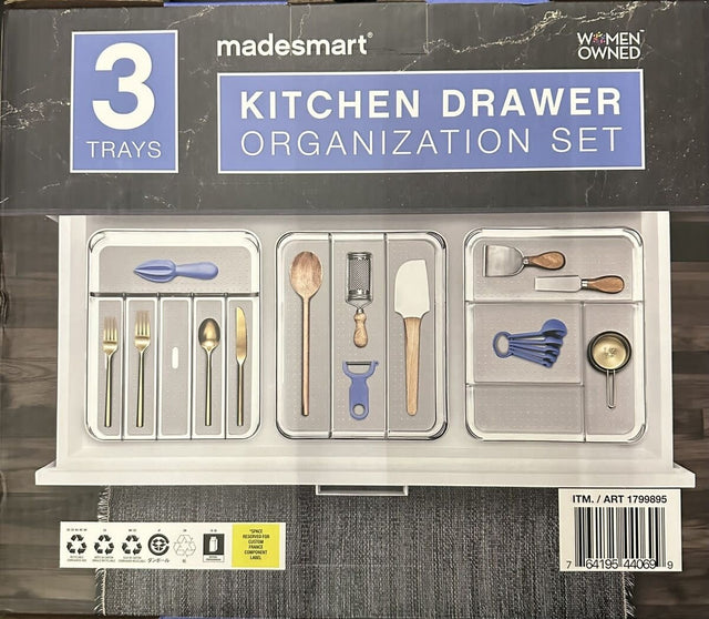 1799895 Madesmart 3-piece Kitchen Drawer Organization Set