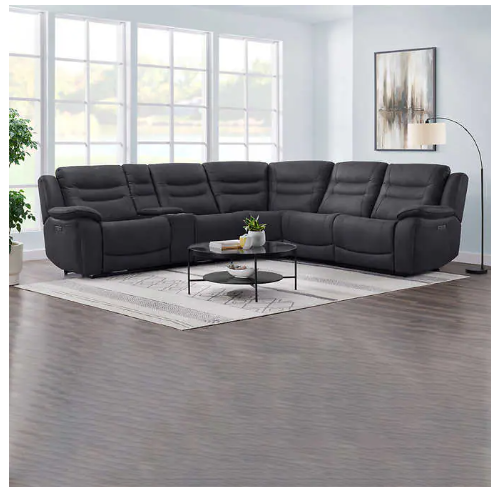 1695448 Kelsee Fabric Power Reclining Sectional with Power Headrests