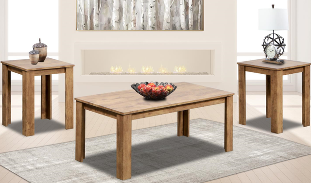 541-3P Kith Furniture Brown 3 Pack Occasional Tables