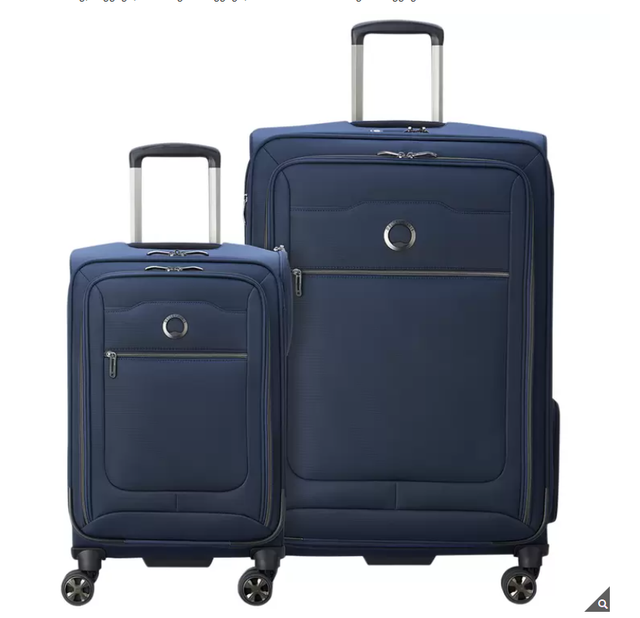 Delsey Softside 2 Piece Luggage Set Blue