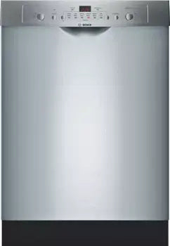 SHE3AR75UC Bosch Ascenta Front Control Tall Tub Dishwasher in Stainless Steel with Hybrid Stainless Steel Tub, 50 dBA