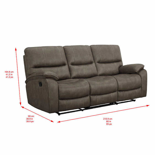 Barcalounger Henley Fabric Manual Reclining Sofa