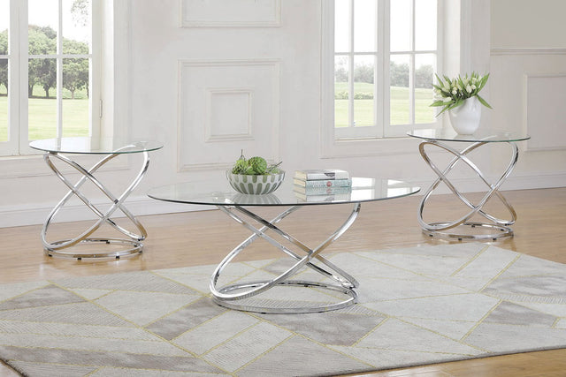 T129-3 NATIONWIDE Contemporary Style 3-pack Occasional Tables