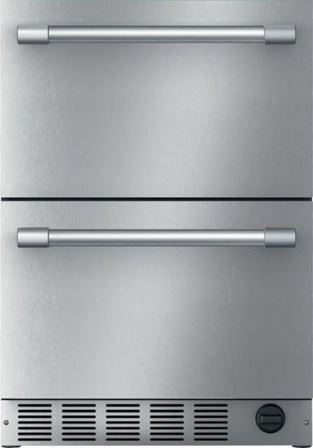 T24UC925DS Thermador - 4.3 Cu. Ft. Built-In Double Drawer Under-Counter Refrigerator/Freezer with Professional Series Handle - Stainless Steel