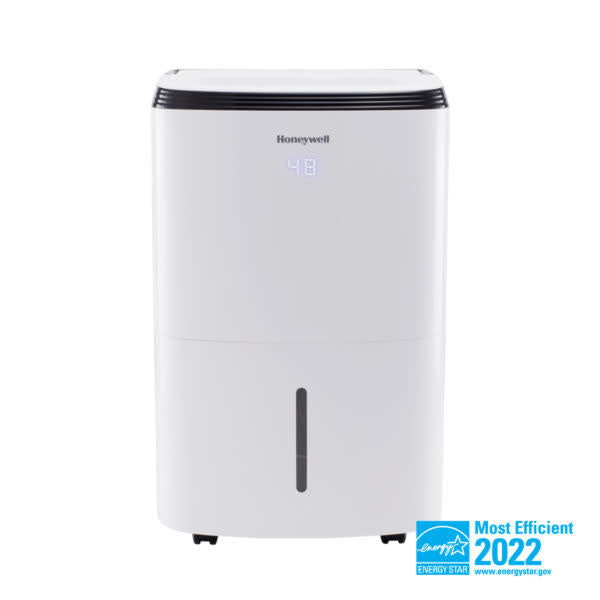 TP70WKNR Honeywell - Smart WiFi Energy Star Dehumidifier for Basements & Rooms Up to 4000 Sq.Ft. with Alexa Voice Control & Anti-Spill Design - White