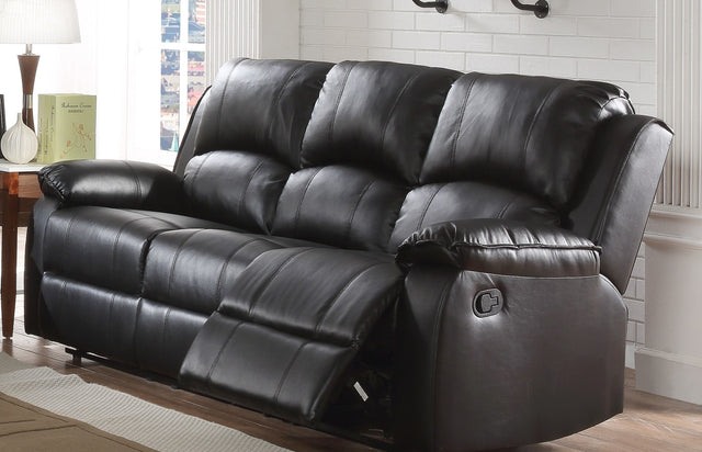 U110S - Nationwide Contemporary Motion Sofa In A Black Fabric