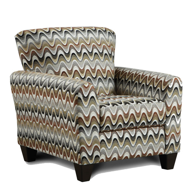 U400AC - NATIONWIDE Contemporary Accent Chair In A Multi Color Textured Fabric