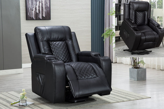 U545R - NationwideFD Black Lift Chair w/ Heat & Massage