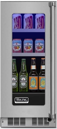 Ck. VBUI5150GRSS Viking - Professional 5 Series 5-Bottle and 35-Can Beverage Cooler - Stainless steel