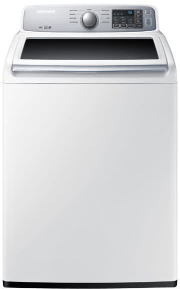 Used SAMSUNG WA45H7000AW  4.5 cu. ft. Top Load Washer with Vibration Reduction Technology in White