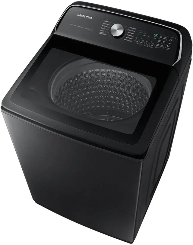 WA55CG7100AV 5.5 cu.ft. Extra-Large Capacity Smart Top Load Washer with Super Speed in Brushed Black