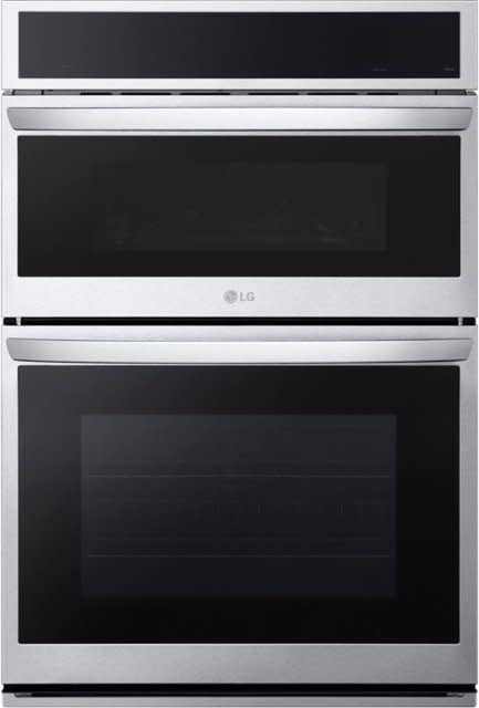 WCEP6427F  LG 6.4 cu. ft. Smart Combi Wall Oven with True Convection, InstaView, Air Fry Steam Sous Vide in PrintProof Stainless Stee