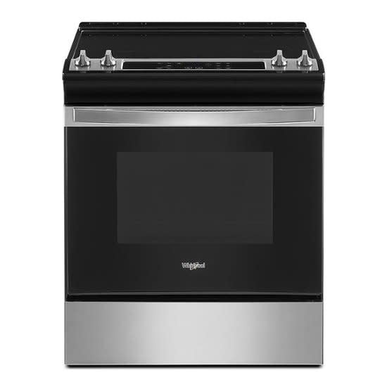 WEE515S0LZ2 Whirlpool - 4.8 Cu. Ft. Slide-In Electric Range - Stainless Steel