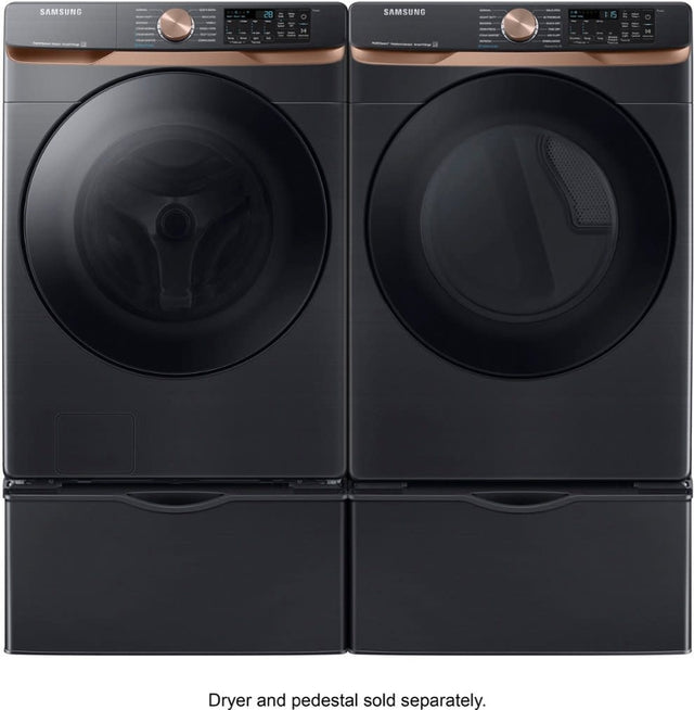 C.k WF50BG8300AV  5 cu. ft. Extra Large Capacity Smart Front Load Washer in Brushed Black with Super Speed Wash and Steam