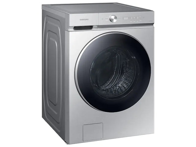 WF53BB8900AT Bespoke 5.3 cu. ft. Ultra-Capacity Smart Front Load Washer in Silver Steel with AI OptiWash and Auto Dispense