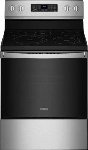 Whirlpool - 5.3 Cu. Ft. Freestanding Electric Convection Range with Air Fry - Stainless steel