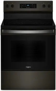 WFES3330RV 30 in. 5 Burner Element Freestanding Electric Range in Black Stainless with Steam Clean