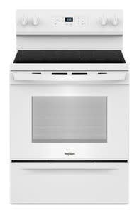 WFES3330RW 30 in. 5 Burner Element Freestanding Electric Range in White with Steam Clean