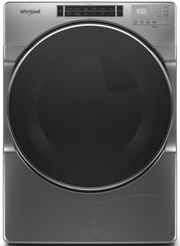 WHD862CHC 7.4 cu. ft. 240-Volt Stackable Chrome Shadow Electric Ventless Dryer with Intuitive Touch Controls, ENERGY STAR