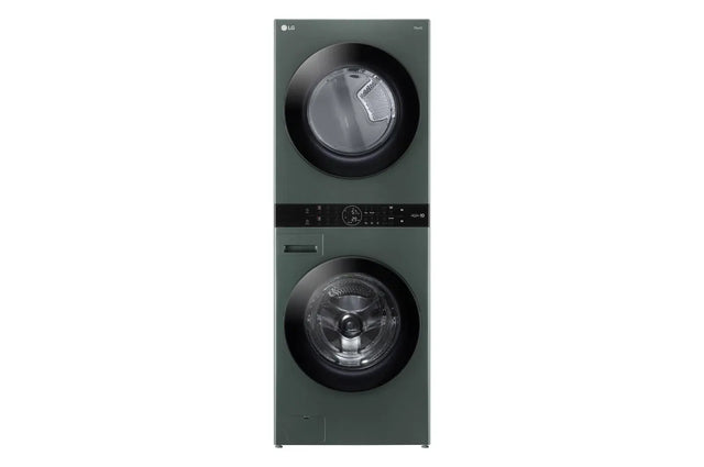 WKEX200HGA 27 in. WashTower Laundry Center with 4.5 cu. ft. Front Load Washer and 7.4 cu. ft. Electric Dryer in Nature Green