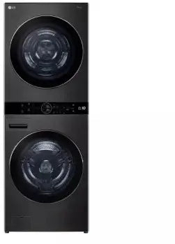 WKHC252HBA 5.0 cu. ft. Washer 7.8 cu. ft. Dual Inverter Heat Pump Ventless Dryer Electric Laundry Center in Black Steel