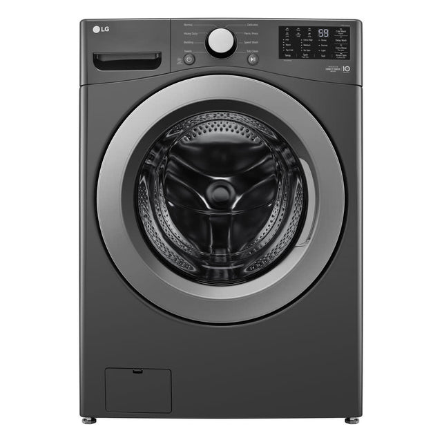 WM3470CM 5.0 cu. ft. Stackable Front Load Washer in Middle Black with 6 Motion Cleaning Technology