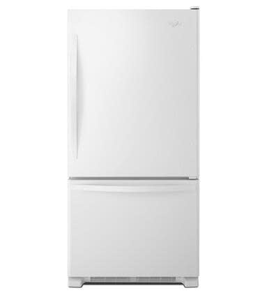 WRB322DMBW 22 cu. ft. Bottom Freezer Refrigerator in White with SPILL GUARD Glass Shelves