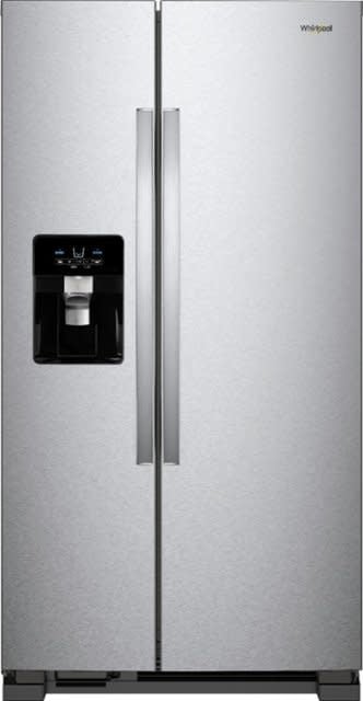 Whirlpool - 24.5 Cu. Ft. Side-by-Side Refrigerator - Stainless steel