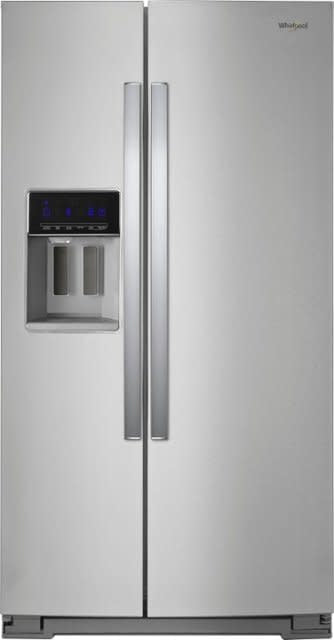 WRS588F1HZ04  Whirlpool - 28.4 Cu. Ft. Side-by-Side Refrigerator with In-Door-Ice Storage - Stainless steel