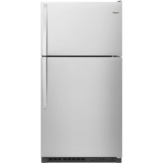 Whirlpool - 20.5 Cu. Ft. Top-Freezer Refrigerator - Stainless steel