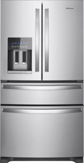 Whirlpool - 24.5 Cu. Ft. 4-Door French Door Refrigerator - Stainless steel