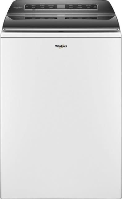 WTW8127LW  Whirlpool 5.3 Cu. Ft. Smart Top Load Washer with 2 in 1 Removable Agitator - White